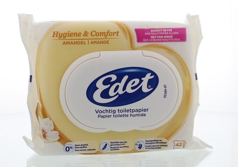 Edet Vochtig toiletpapier rich almond navul (42 st) Top Merken Winkel